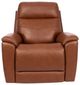 Flexsteel® Customizable Refined Leather Power Swivel Gliding Recliner-3