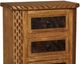 Horizon Home® Hill Country Brown Cowhide Nightstand-1
