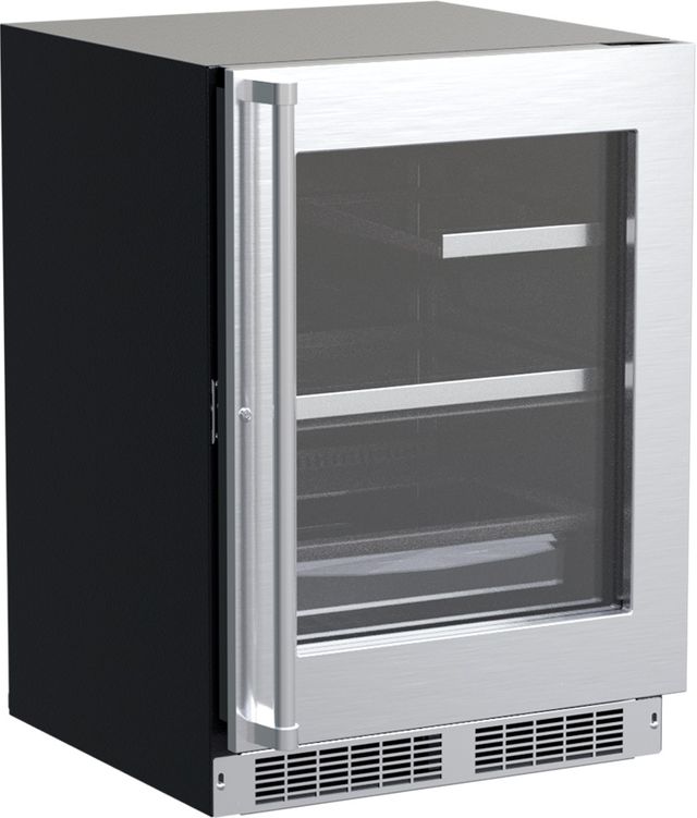 Marvel 5.5 Cu. Ft. Stainless Steel Frame Glass Beverage Center