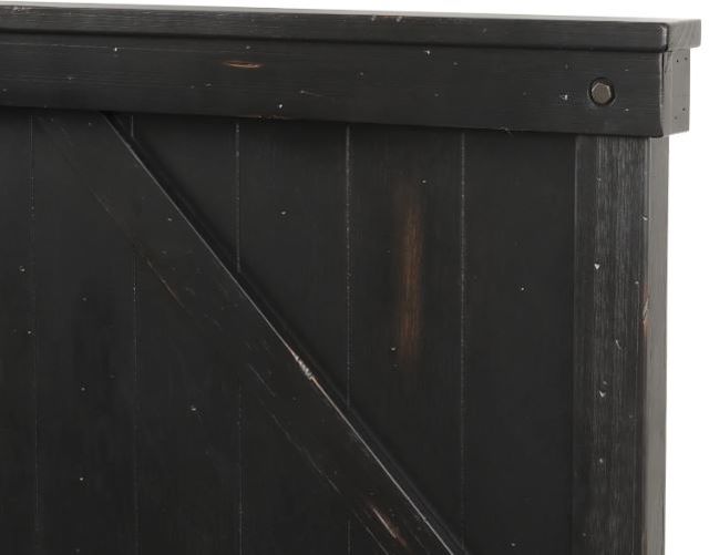 Bernards Spruce Creek Black King Panel Bed-3