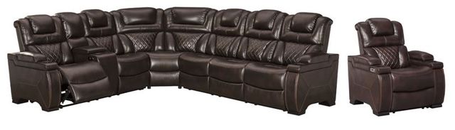 Signature Design by Ashley® Warnerton 2-Piece Chocolate Power Reclining Living Room Set-0