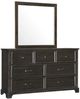 New Classic® Home Furnishings Stafford County Walnut Dresser and Mirror Set-0