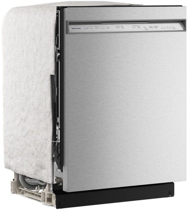 KitchenAid® 24" PrintShield Stainless Steel Front Control Built-In Dishwasher with 30+ Total Wash Jets-3