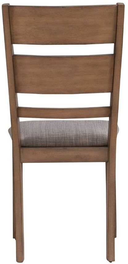 Liberty Furniture Brook Bay Gray/Sandstone Slat Back Side Chair-4