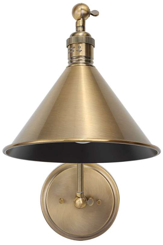 Uttermost® Exeter Antique Brass 1-Light Adjustable Sconce-4
