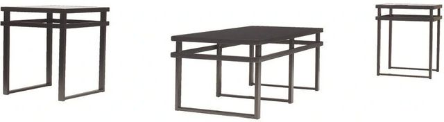 Signature Design by Ashley® Laney 3-Piece Black Occasional Table Set-1