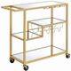 ACME Furniture Adamsen Champagne/Mirrored Serving Cart-0