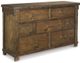 Signature Design by Ashley® Lakeleigh 3-Piece Brown California King Panel Bed Set-2