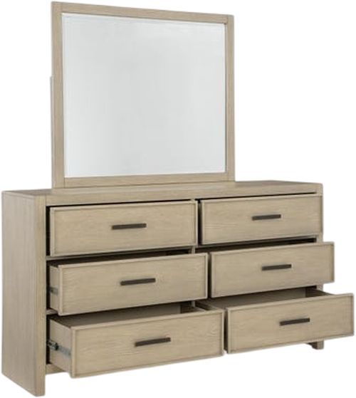 Signature Design by Ashley® Calmoro Gray Dresser and Mirror Set-2
