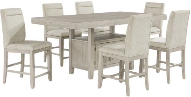 Steve Silver Co. Garland 7-Piece Sand Counter Height Dining Set-0
