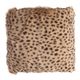 Moe's Home Collection Spotted Goat Cream Leopard Fur Pouf-3