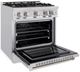 ZLINE Select 30" Stainless Steel Pro Style Dual Fuel Range-3