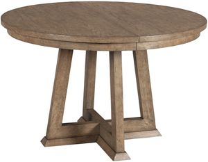 front view of the American Drew® Skyline Knox Brown Round Dining Table