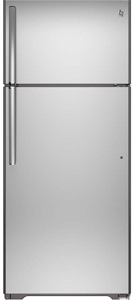 GE® 18.0 Cu. Ft. Stainless Steel Top Freezer Refrigerator-0