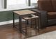 Monarch Specialties Inc. 2-Piece Terracotta Brown Nesting Table Set-3