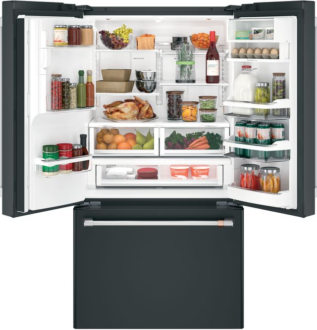 Café™ 36" 22.2 Cu. Ft. Matte Black Counter Depth French Door Refrigerator-3