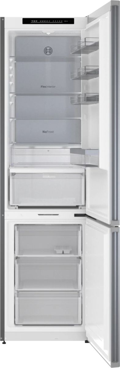 Bosch® 500 Series 24" 12.8 Cu. Ft. Easy Clean Stainless Steel Counter Depth Bottom Freezer Refrigerator-2