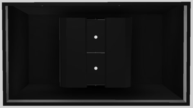 Vent-A-Hood® Designer Series 54" Black Island Range Hood-1