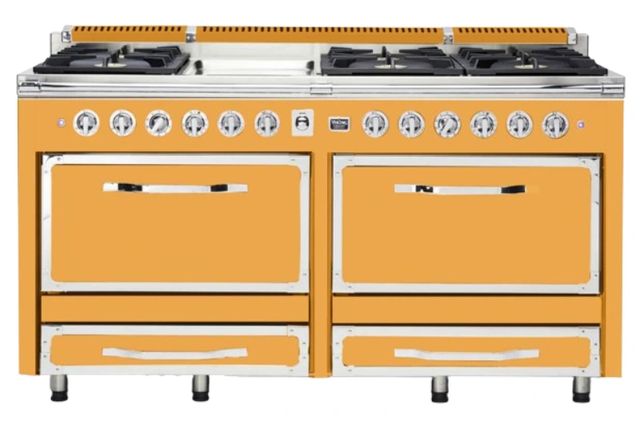 Viking® Tuscany 66" Daffodil Pro Style Dual Fuel Range-0