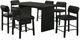 Coaster® Decker 7-Piece Black Counter Dining Set-0