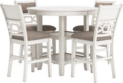 Signature Design by Ashley® Erinberg 5-Piece Antique White Counter Dining Set