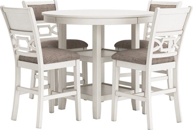Signature Design by Ashley® Erinberg 5-Piece Antique White Counter Dining Set-0