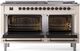 Ilve® Nostalgie II Series 60" Antique White Pro Style Dual Fuel Range-1