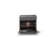 Viking® 5 Series 36" Damascus Gray Pro Style Induction Range with Brushed Brass Trim-1
