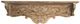A & B Home Brown Floating Wall Shelf with Floral Motif-1
