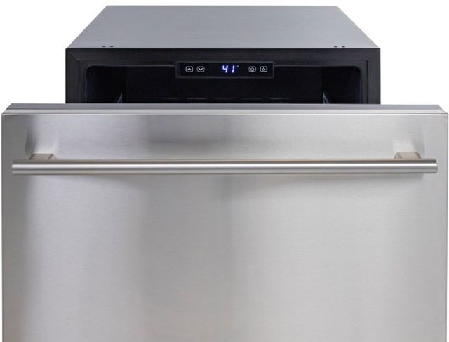 Sapphire Series 3 24" 5.5 Cu. Ft. Panel Ready/Stainless Steel Refrigerator Drawers-2