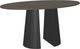 Amisco Customizable Gemma 72" Oval Pub Table with 1" White Oak Veneer Top-0