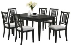 Coaster® Appleton 7-Piece Washed Black Dining Set