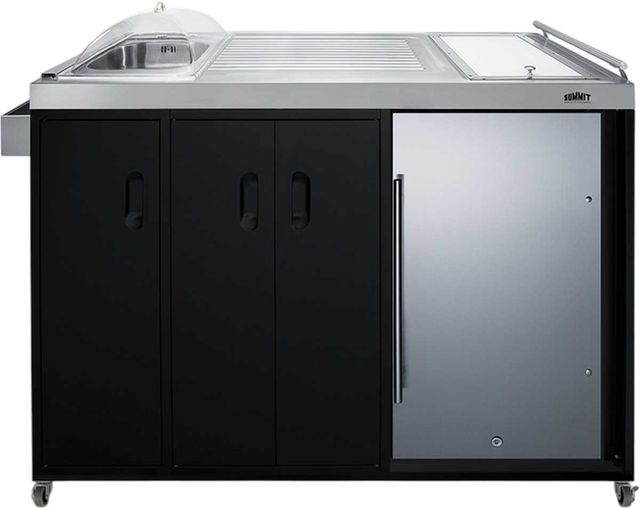 Summit® 58" Black/Stainless Steel Outdoor Portable Kitchenette -0