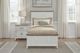 American Woodcrafters Beach Comber Youth Weathered White Twin Panel Bed-0