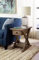 Hammary® Reclamation Place Sundried Natural Trestle Chairside Table-1