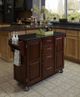 homestyles® Create-a-Cart Black Granite/Cherry Kitchen Cart-1