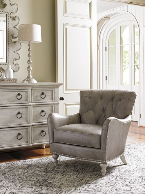 Lexington Home Customizable Oyster Bay Westcott Leather Chair-3