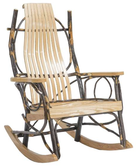 Amish oak rocking chair best sale