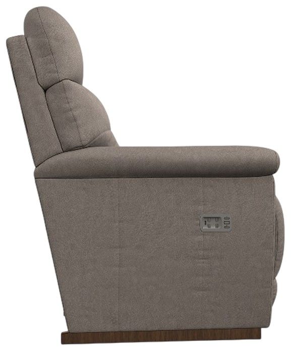 La-Z-Boy® Fulton Mushroom Power Rocking Recliner with Headrest and Lumbar-2