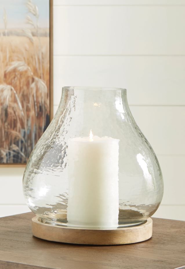 Signature Design by Ashley® Adalisen Brown/Clear Candle Holder-3