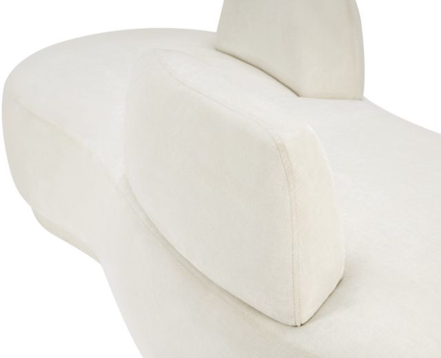 Meridian Furniture Argyle Cream Chenille Fabric Chaise-3