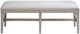 Riverside Furniture Bennett Frosted Gray 58" Upholstered Dining Bench-2