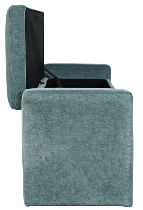Jofran Inc. Braun Blue Storage Bench-4