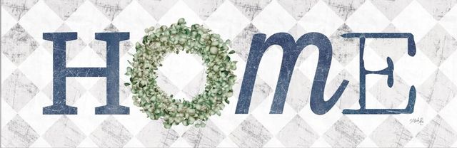 Classy Art Home With Eucalyptus Wreath I by Marla Rae Mirror Framed Wall Art-1