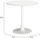 Zuo® Modern Soleil White Steel Outdoor Dining Table-2