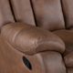 New Classic® Home Furnishings Morello Saddle Brown Manual Glider Recliner-5