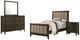 Coaster® Wilkes 4-Piece Dark Cocoa Twin Panel Bedroom Set-0