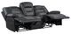 Homelegance® Fabian Dark Gray/Gray Reclining Sofa-4