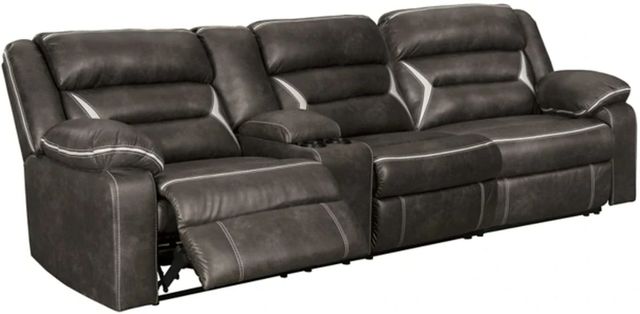 Signature Design by Ashley® Kincord 2-Piece Midnight Power Reclining Small Spaced Sectional-0
