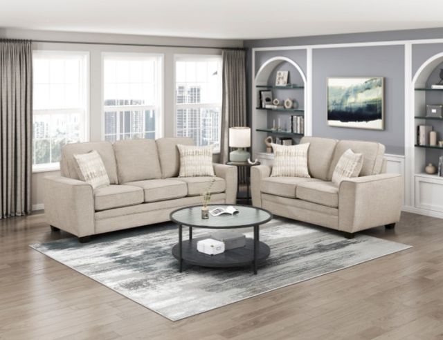 Homelegance® Zander Taupe Loveseat-1